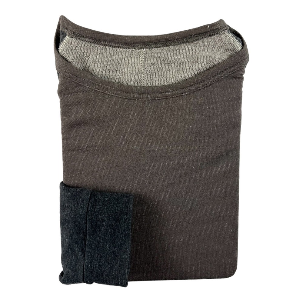 Lululemon Mens Brown Gray Colorblock Back Zipper Performance Crewneck Size 2XL